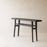 Roca Rustic Console | Old Teak - Black (150cm)
