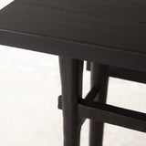 Roca Rustic Console | Old Teak - Black (150cm)