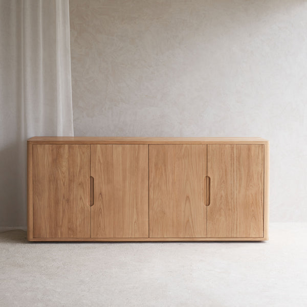 Bromo Sideboard | 4 Doors - Old Teak Natural (200cm)