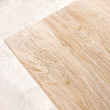 Java Teak Dining Table | Whitewash with U-Base