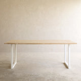 Java Teak Dining Table | Whitewash with U-Base - Originals Furniture