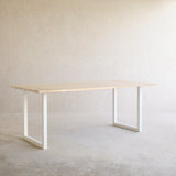 Java Teak Dining Table | Whitewash with U-Base - Originals Furniture