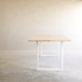 Java Teak Dining Table | Whitewash with U-Base - Originals Furniture