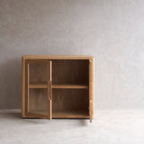 Bromo Sideboard | 2 Glass Doors - Old Teak Natural (100cm)