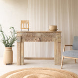 Reclaimed Carved Teak Console | No. 1