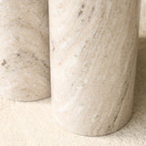 Round Pillar Marble Side Table