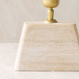 Kardan Table Lamp | Medium - Travertine