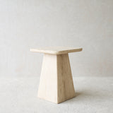 Kepami Travertine Side Table | Sand