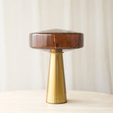 Pleat Table Lamp | Brown