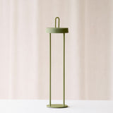 Isalo Outdoor LED Table Lamp | Olive