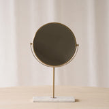 Riesco Mirror on Base | White Gold