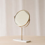 Riesco Mirror on Base | White Gold