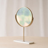 Riesco Mirror on Base | White Gold