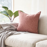 Crepon Cushion | Washed Linen - Bois de Rose (50 x 50cm)