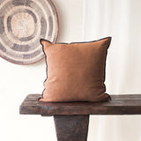 Black Line Cushion | Stone Washed Linen - Sienne - Originals Furniture