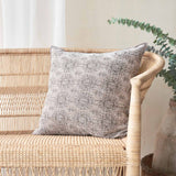 Jacquard Cushion | Stone Washed Kilim - Ciment (50 x 50cm)