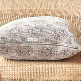 Jacquard Cushion | Stone Washed Kilim - Ciment (50 x 50cm)