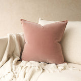 Palazzo Velvet Cushion | Blush
