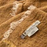 Crepon Throw | Washed Linen - Havane (160 x 250cm)