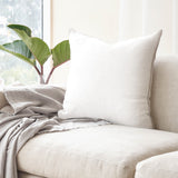 Crumpled Washed Linen Cushion | Blanc (65 x 65cm)