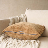 Jacquard Cushion | Stone Washed Kilim - Terracotta (50 x 50cm)