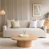 Cascina Fabric Sofa | Natural (230cm)