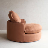 Cocola Swivel Lounge Chair | Caramel