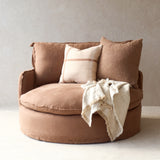 Cocola Swivel Lounge Chair | Mocha - Originals Furniture