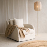 Corte Fabric Armchair | Ecru (87cm)