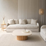 Corte Fabric Sofa | Ecru (234cm) - Originals Furniture