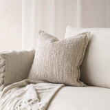 Textured Fabric Cushion | Beige