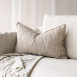 Textured Fabric Cushion | Beige