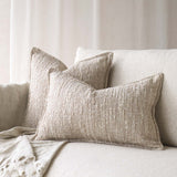 Textured Fabric Cushion | Beige