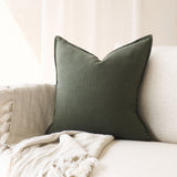 Linen Fabric Cushion | Olive