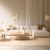 Komo Modular L Shape Sofa | Alabaster (342 cm)