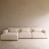 Komo Modular L Shape Sofa | Alabaster (342 cm)