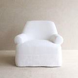 Lucca Fabric Armchair | Snow (94cm) - Originals Furniture