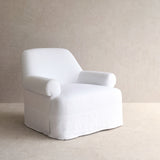 Lucca Fabric Armchair | Snow (94cm) - Originals Furniture