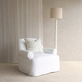 Lucca Fabric Armchair | Snow (94cm) - Originals Furniture