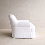 Lucca Fabric Armchair | Snow (94cm) - Originals Furniture
