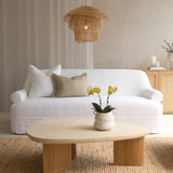Lucca Fabric Sofa | Snow (214cm)