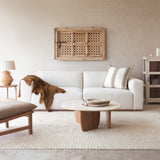 Komo Modular Sofa | 3 Seater - Alabaster (242cm)