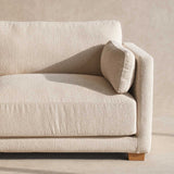 Laurent Fabric Sofa | 3 Seater - Alabaster (221cm)