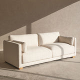 Laurent Fabric Sofa | 3 Seater - Alabaster (221cm)