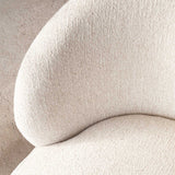 Sienna Fabric Swivel Armchair | Alabaster