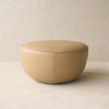 Fable Leather Ottoman | Arena (70cm)