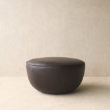 Fable Leather Ottoman | Cigar (70cm)