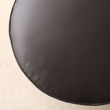 Fable Leather Ottoman | Cigar (70cm)