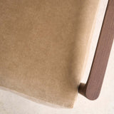 Troubadour Fabric Armchair | Walnut Frame - Lion