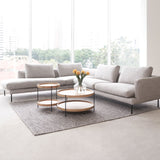 Natadora opia L shape fabric sofa in storm - Originals Furniture Singapore
